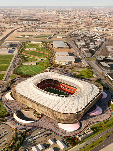 Ahmad bin Ali Stadium in Al Rayyan Qatar <br> Estadio Ahmad bin Ali en Al Rayyan Qatar